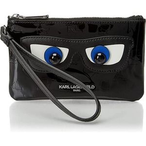 Karl Lagerfeld Paris Women's Wrislet Handbag, Black Maybelle, One Size
